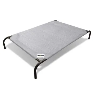 15% OFF: Coolaroo Elevated Knitted Fabric Pet Bed - Light Grey