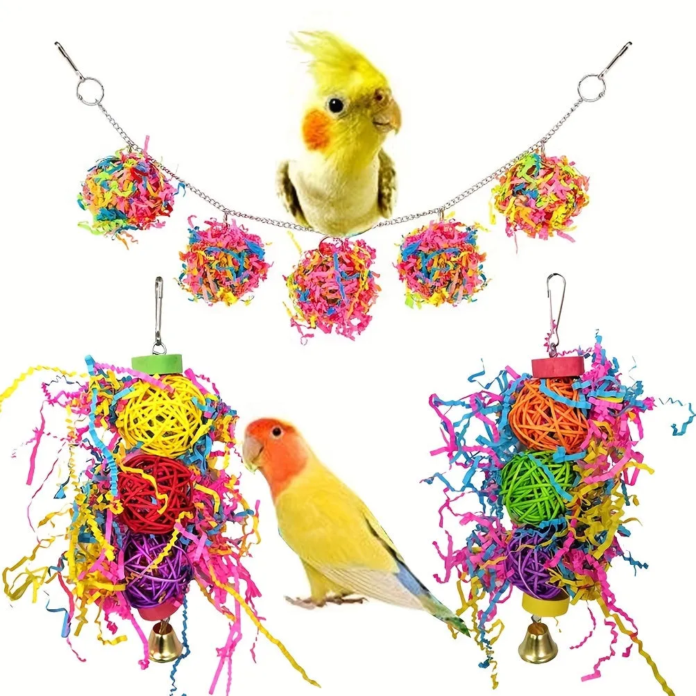 20g Pack of Vibrant Bird Toys for Endless Entertainment