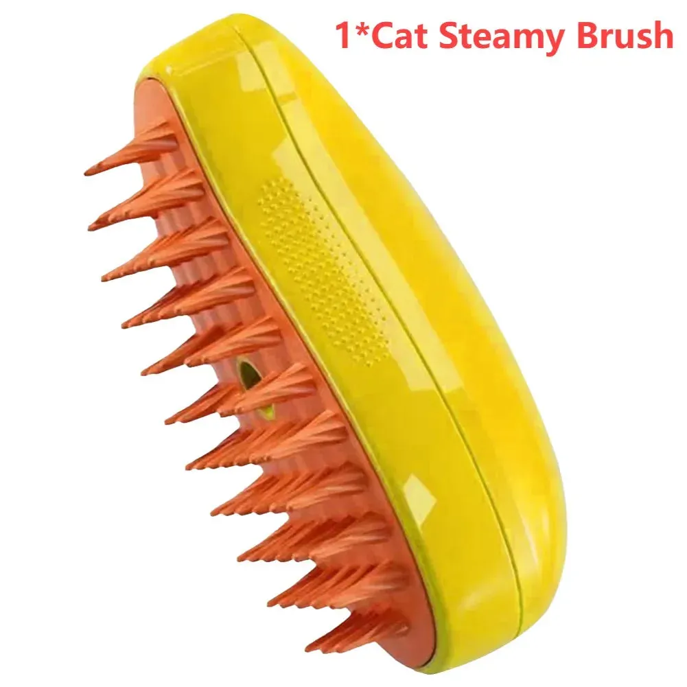 3-in-1 Pet Grooming Steam Brush