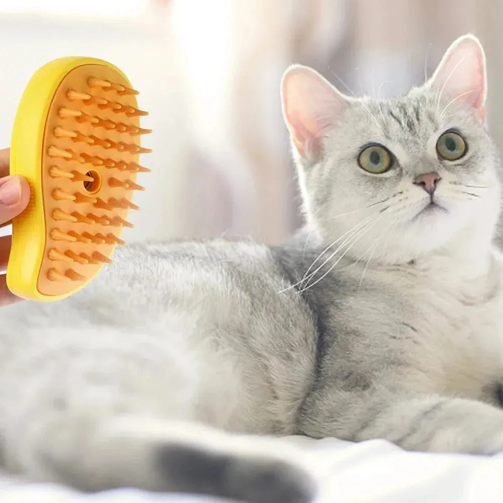 3-in-1 Pet Grooming Steam Brush