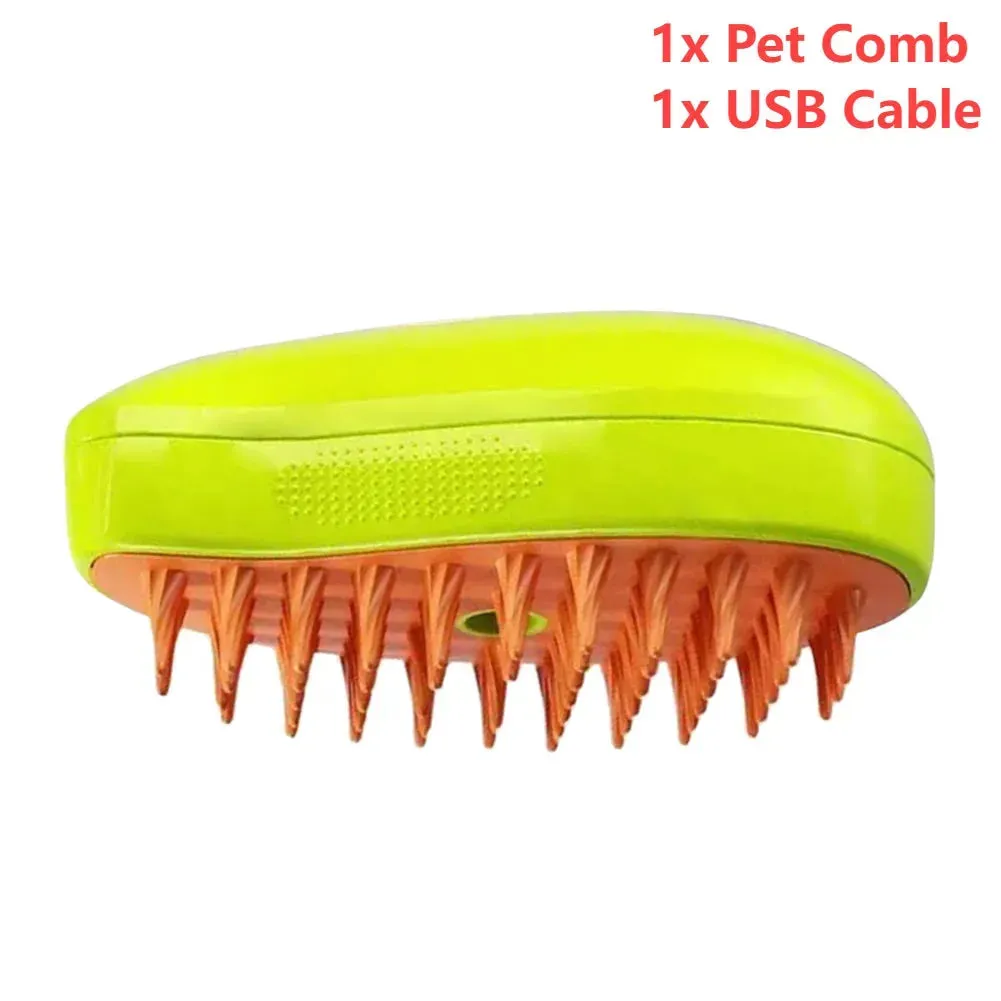 3-in-1 Pet Grooming Steam Brush