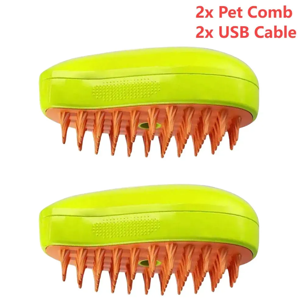 3-in-1 Pet Grooming Steam Brush