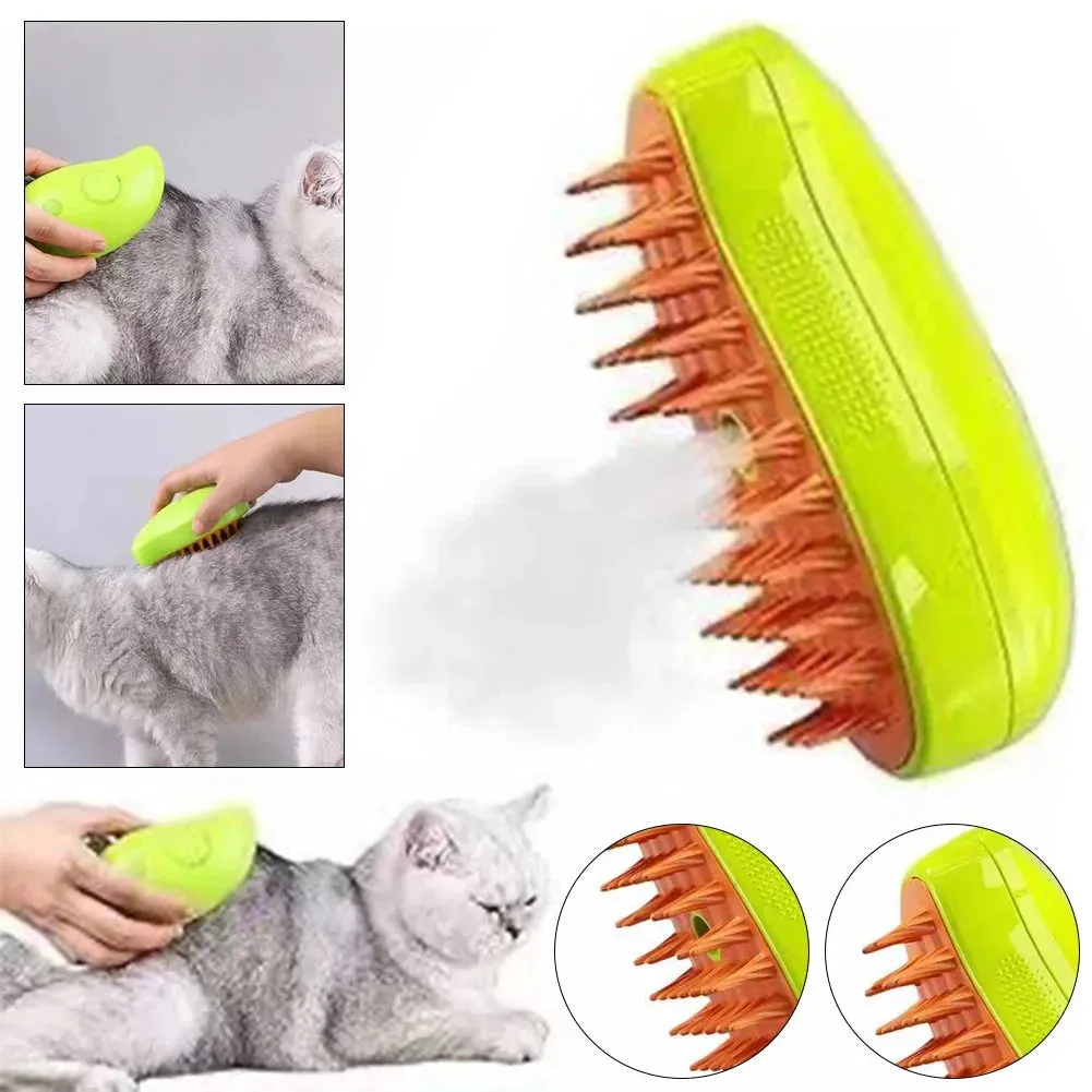 3-in-1 Pet Grooming Steam Brush