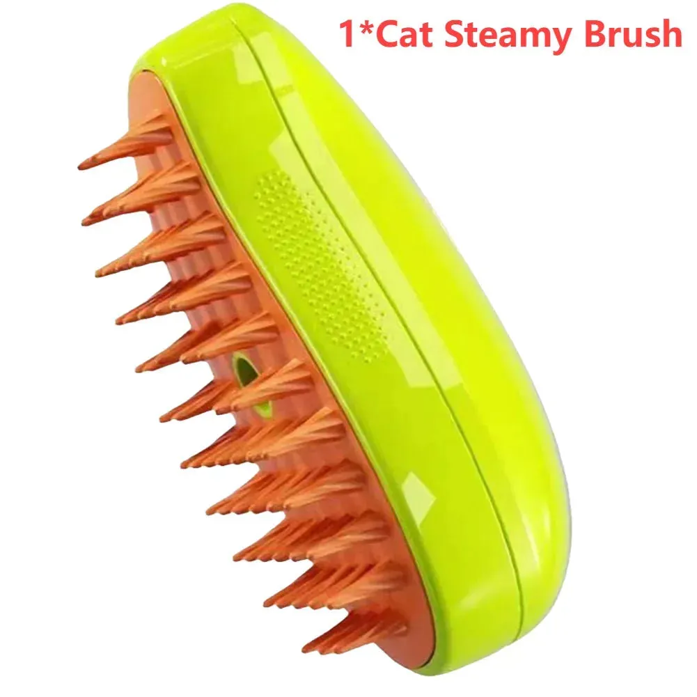 3-in-1 Pet Grooming Steam Brush