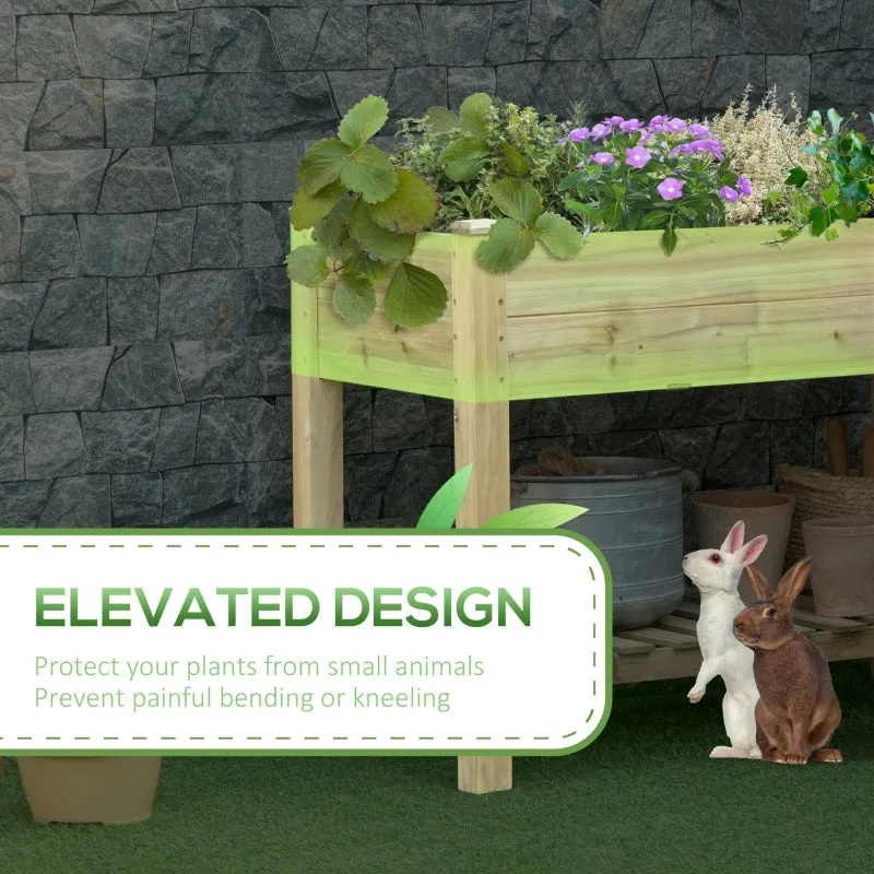 45" x 22" x 33" Elevated Wooden Planter Box