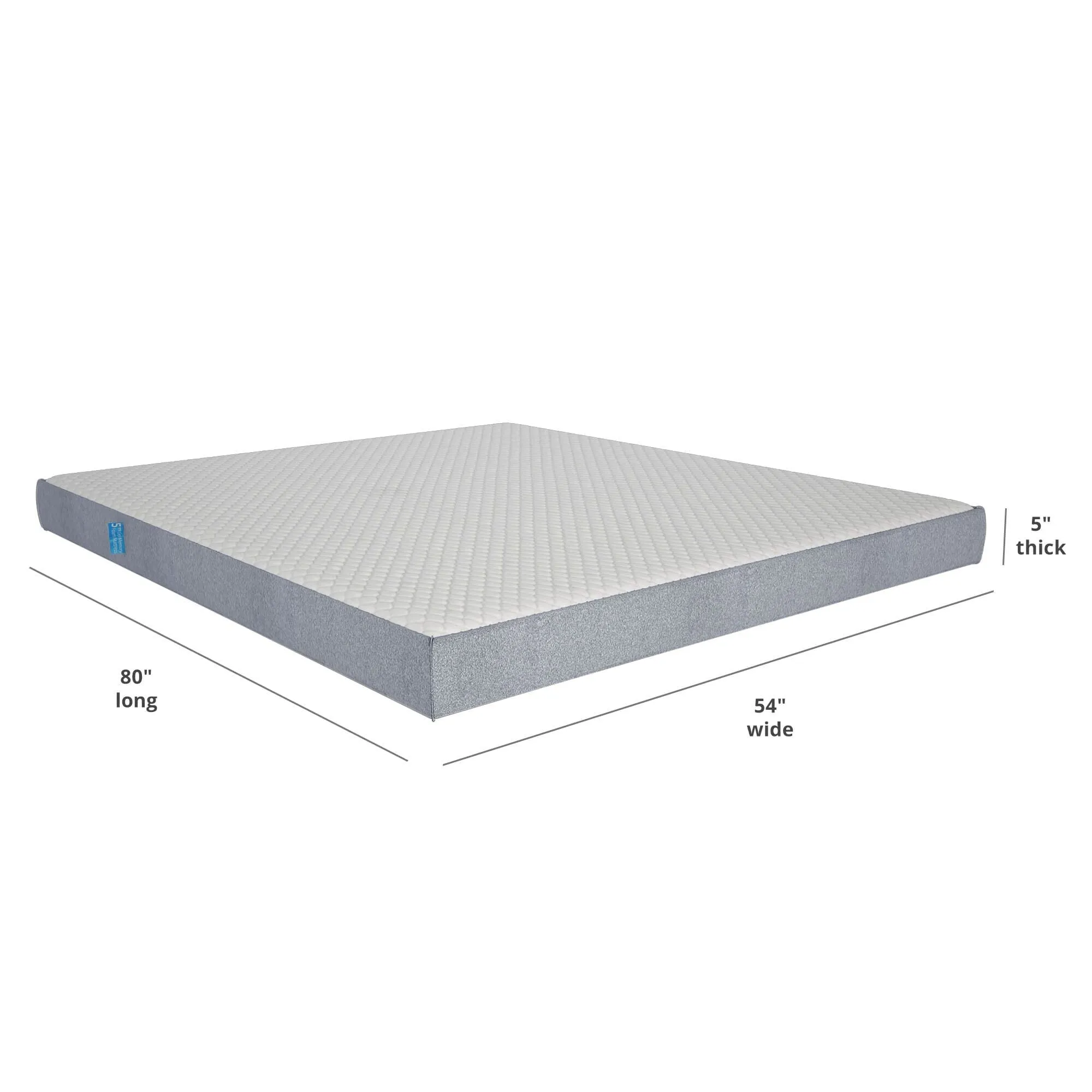 5-Inch Premium Full XL Memory Foam Mattress