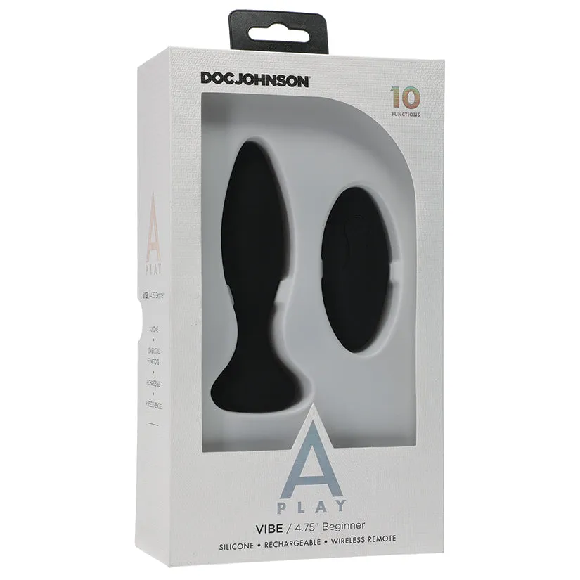 A-Play Vibe  Beginner Rechargeable Plug-Black