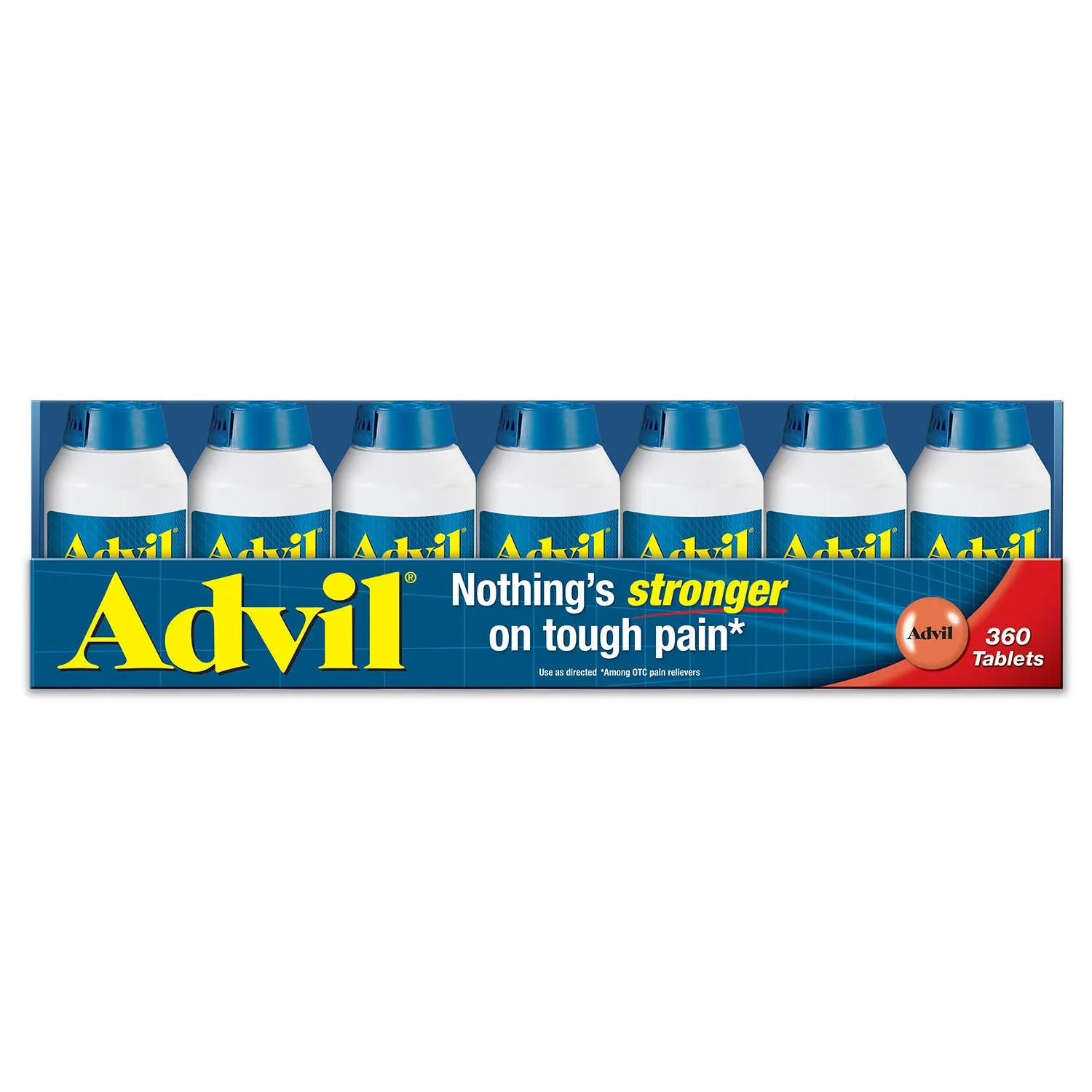 Advil Pain Reliever - Fever Reducer Coated Tablet. 200mg Ibuprofen (360 ct.)