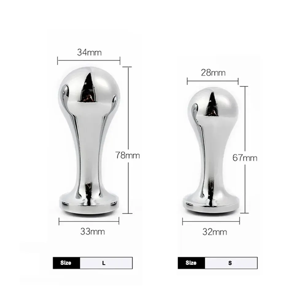 Alien Stainless Steel Anal Plug with Heart Crystal Anal Sex Toys for Women & Men