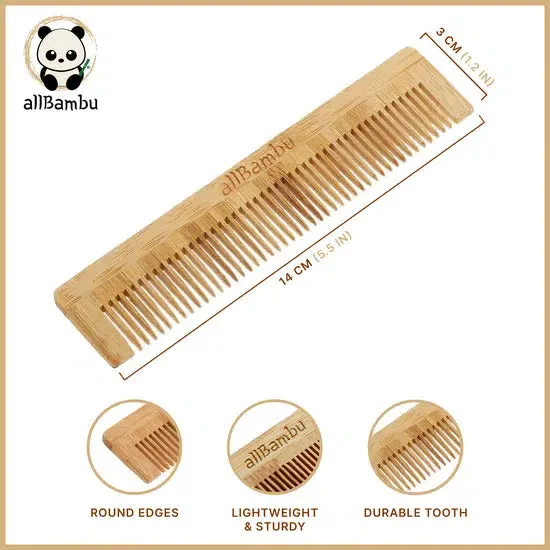 allBambu Bamboo Comb