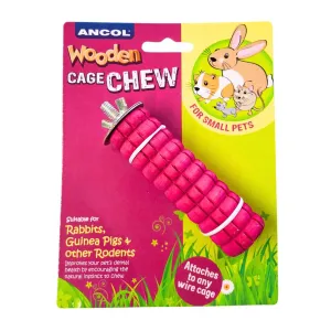 Ancol Pink Wooden Cage Chew