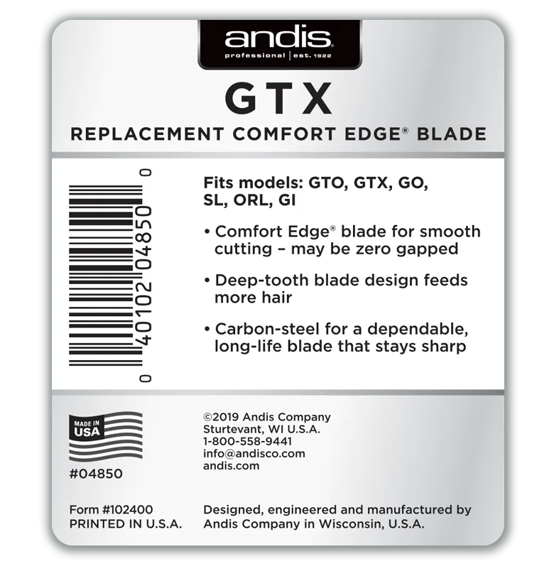 Andis Professional GTX Replacement Comfort Edge Blade