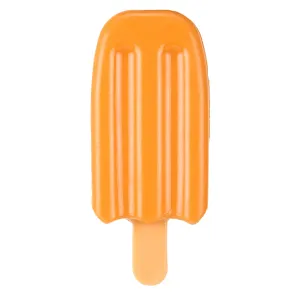 Basil Ice Cream Shaped Cool Lick Silicon Toy for Dogs (Orange)