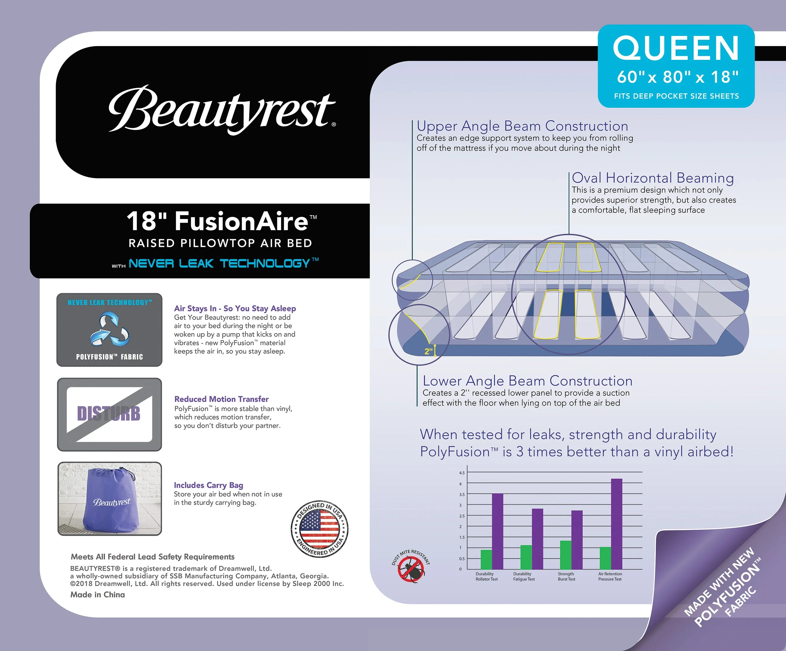 Beautyrest® Fusion Aire™ Air Matttress