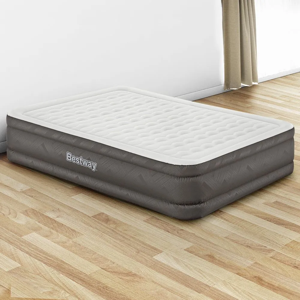 Bestway Air Bed Queen Size Mattress Camping Beds Inflatable Built-in Pump