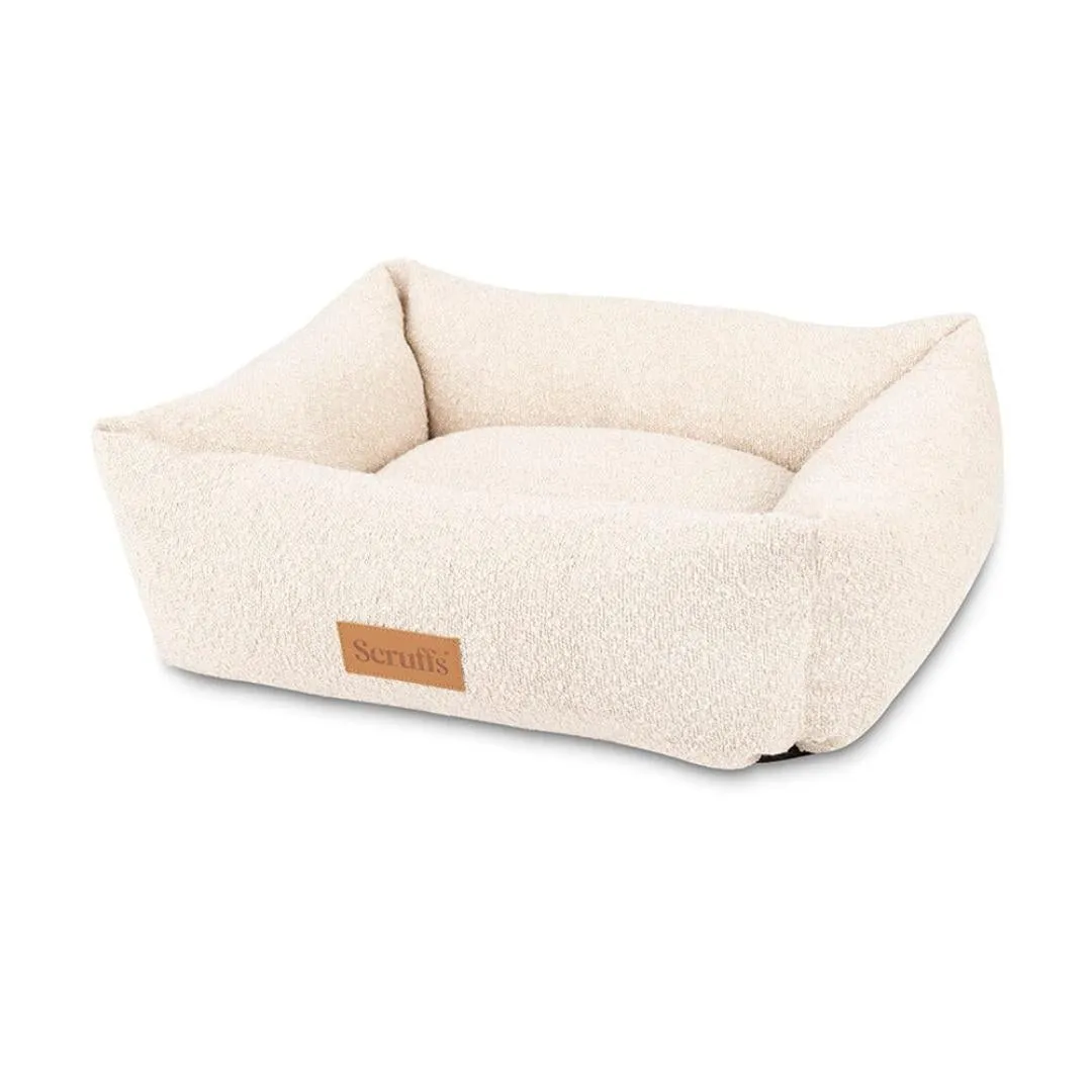 Boucle Box Dog Bed - Ivory