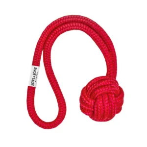 Bowl and Bone Red Bullet Rope Dog Toy