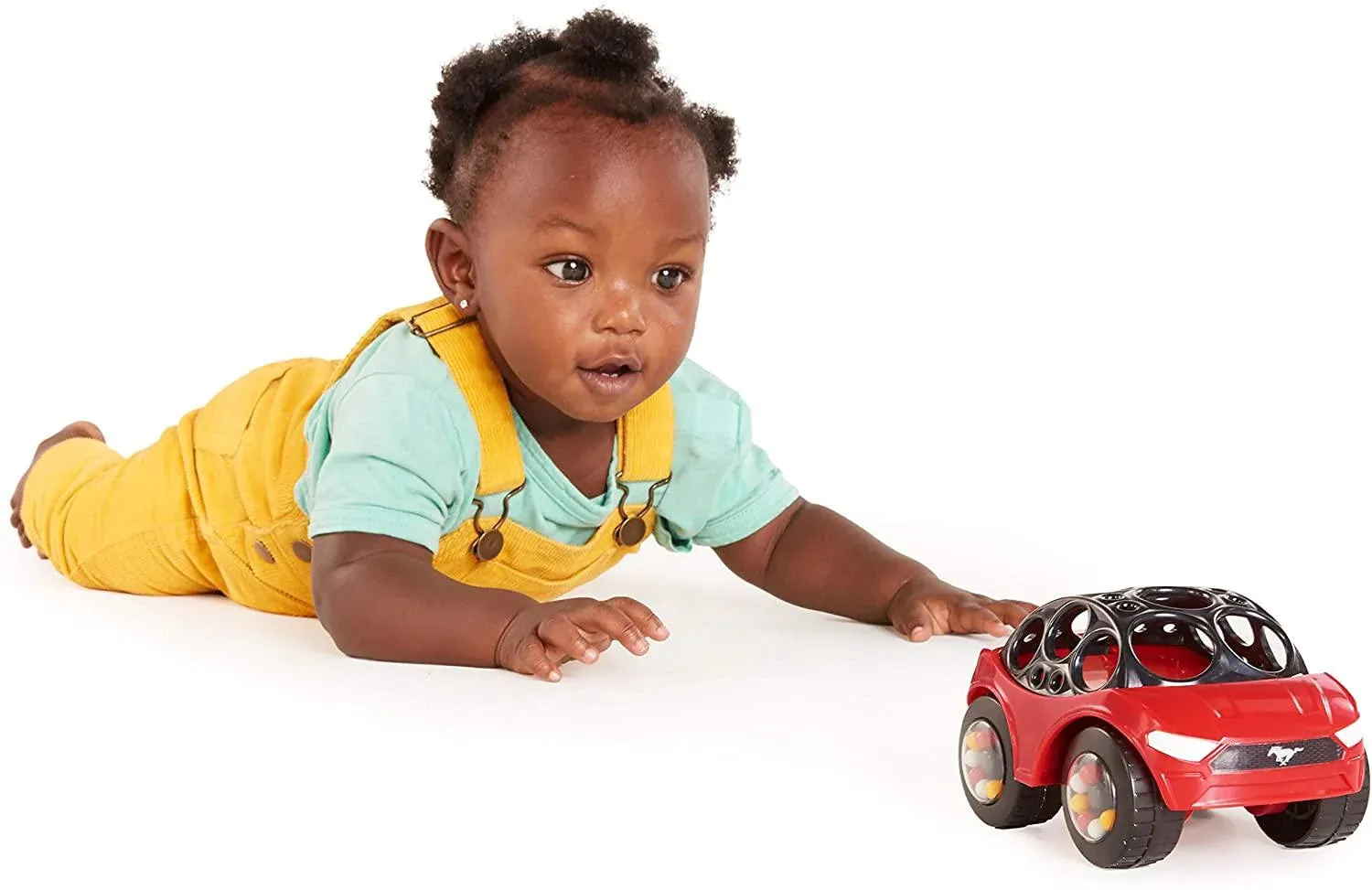 Bright Starts Ford & Roll Mustang Rattle Easy Grip Car Toy