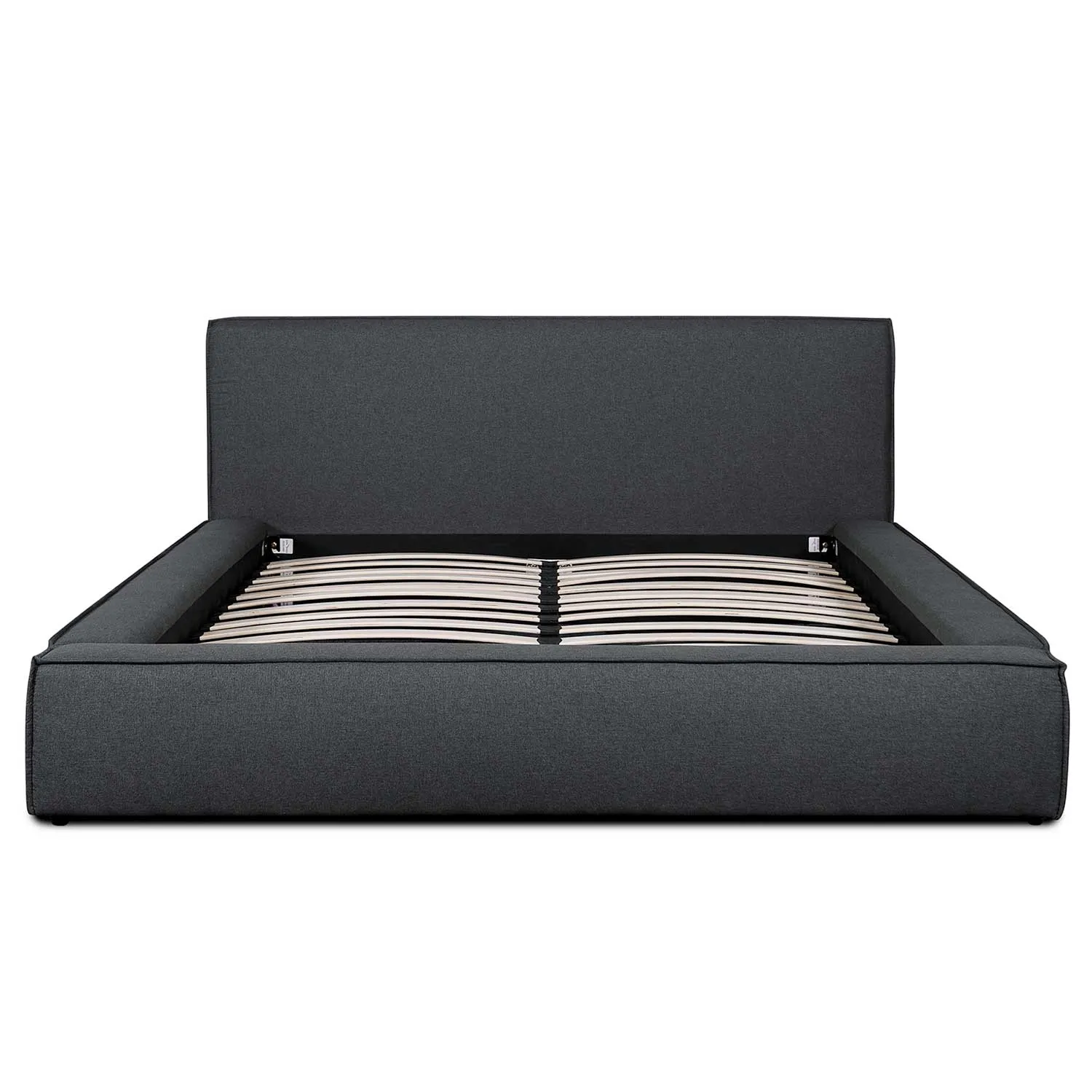 Castillo Fabric King Bed Frame - Fossil Grey