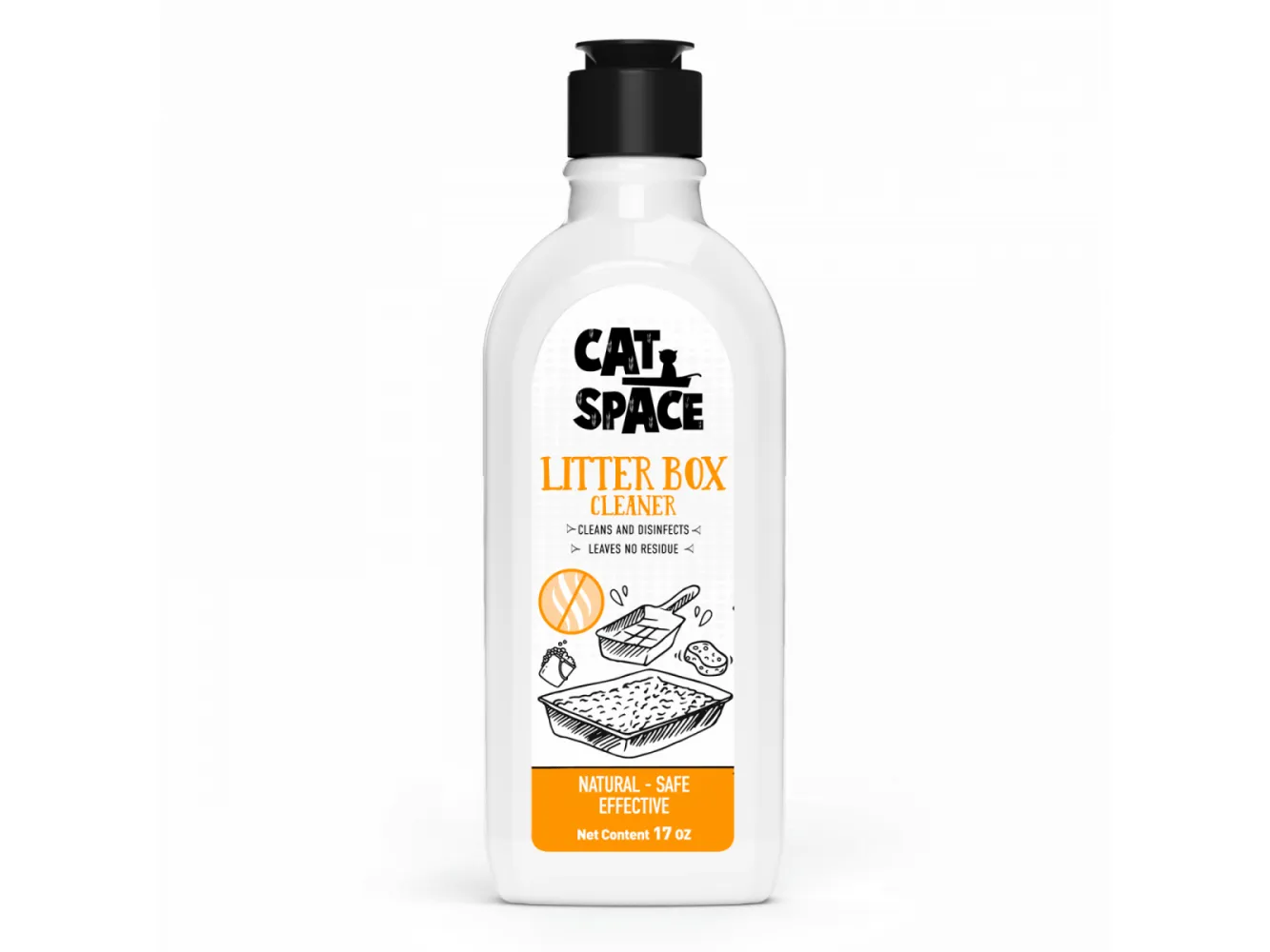 CAT SPACE LITTER BOX CLEANER    500 ML