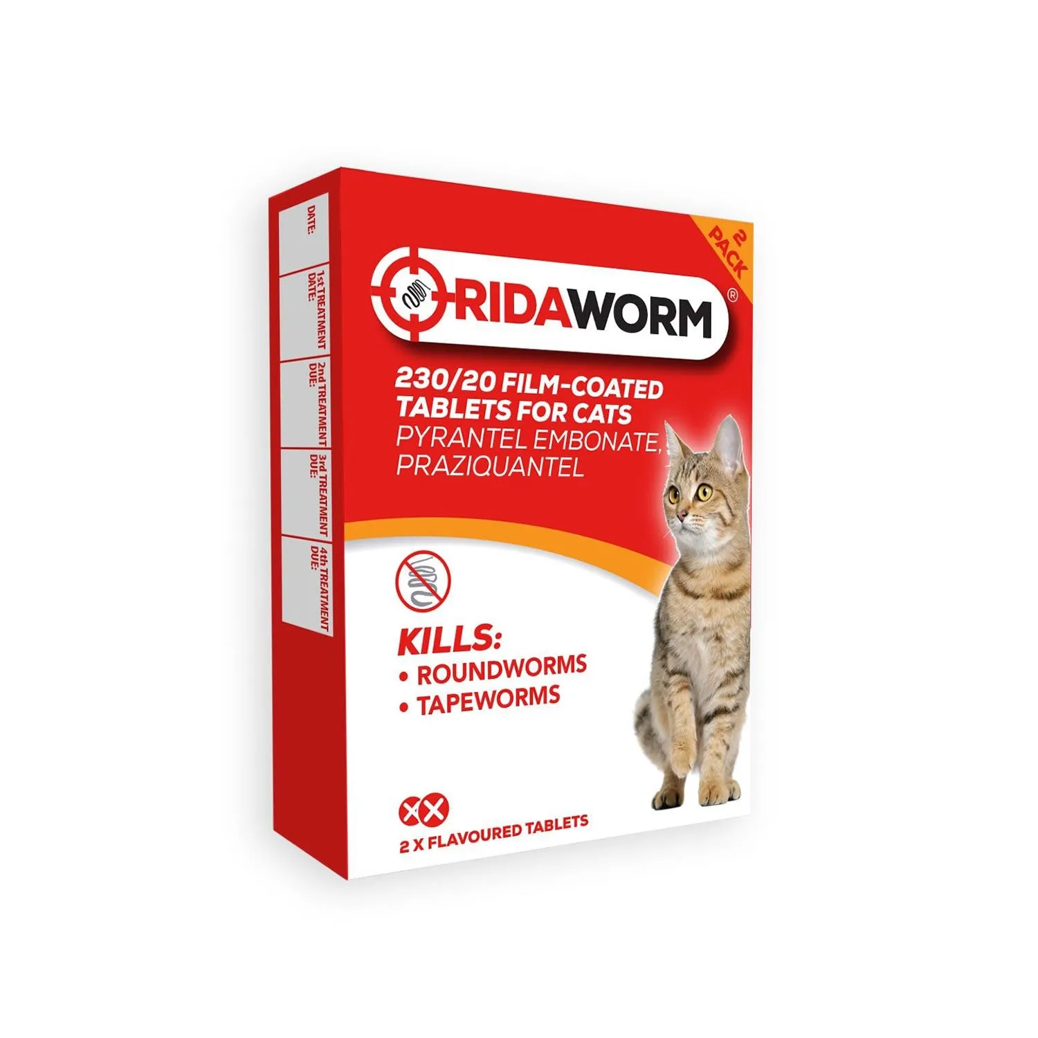 Chanelle RidaWorm Cat Tablets - 2 Pack