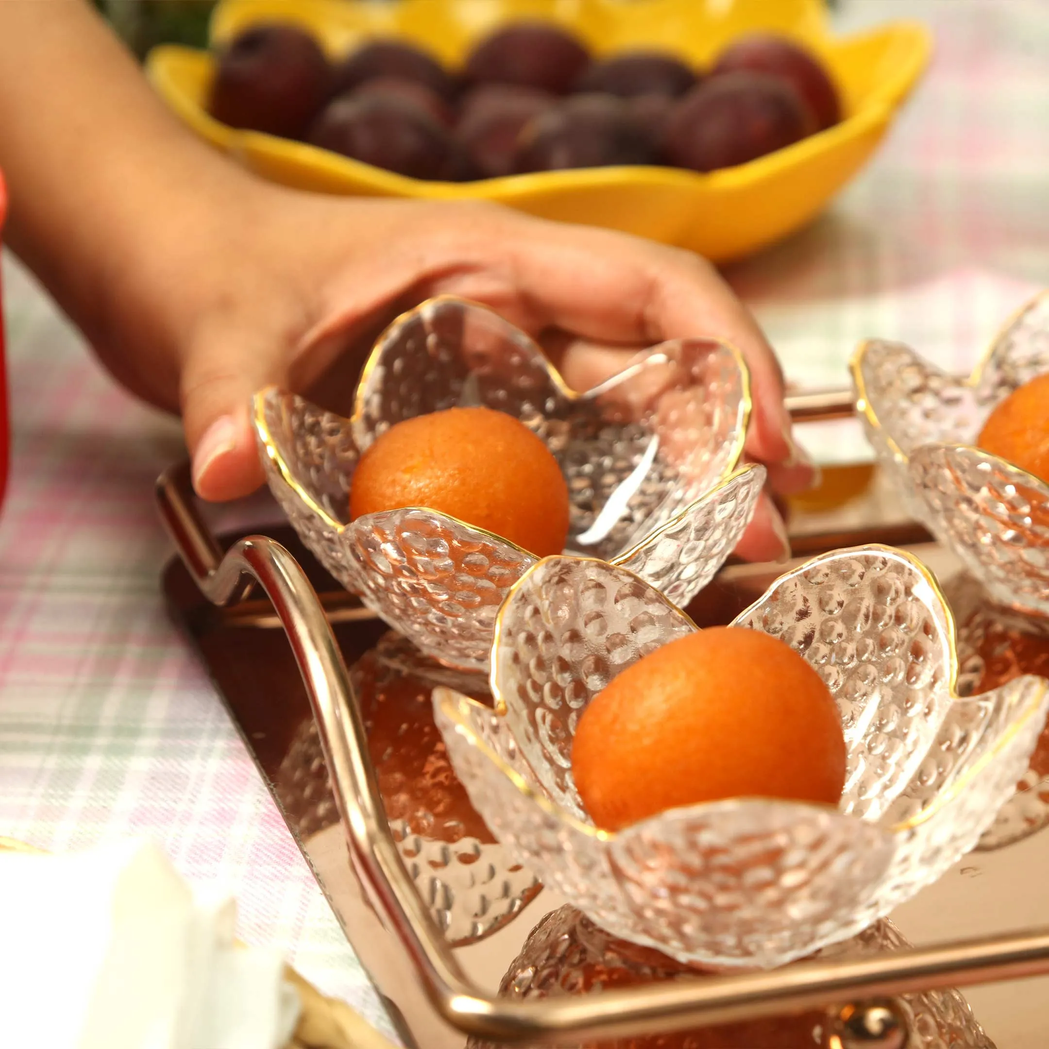 Classic Glass Dessert Serving Bowl Set