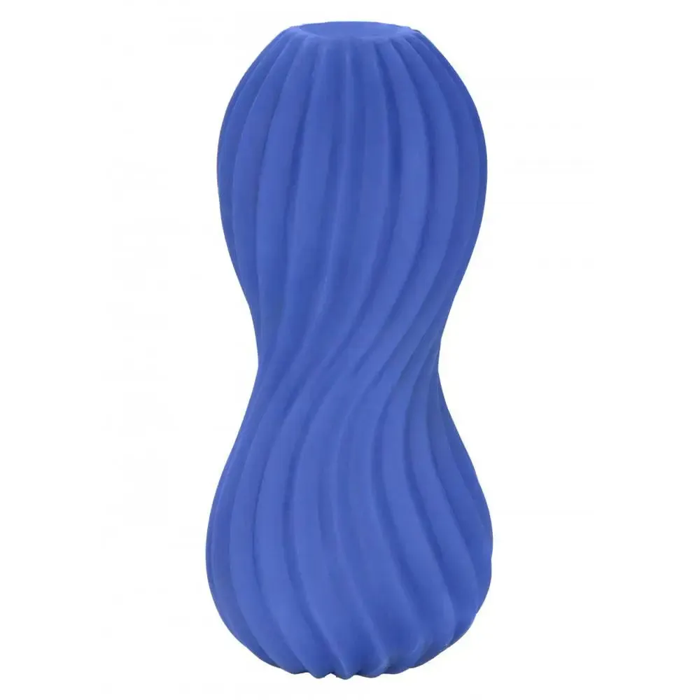 Colt Realistic Feel Blue Stretchy Penis Stroker with Textured Tunnel