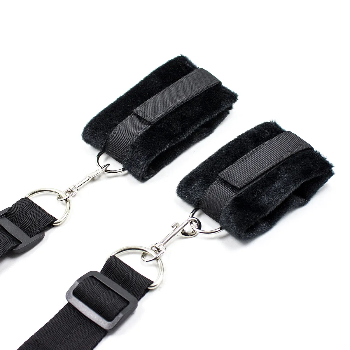 Come Closer Black Erotic Bed Restraints | Wrist | Ankle | Adjustable | Fetish