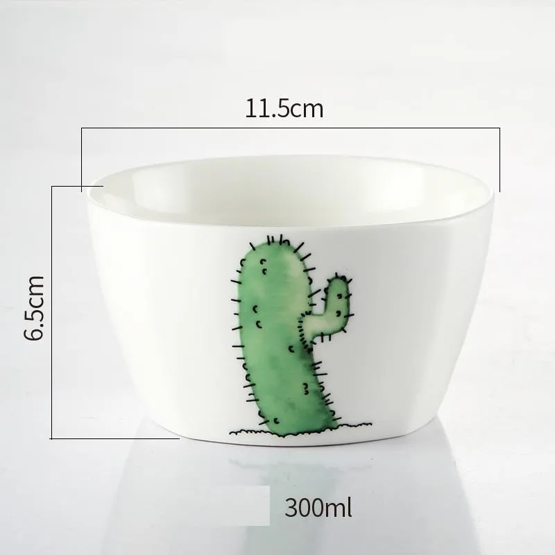 Creative rice bowl soup bowl home