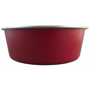 Delisio Design Stainless Steel Dog Bowl Red Large