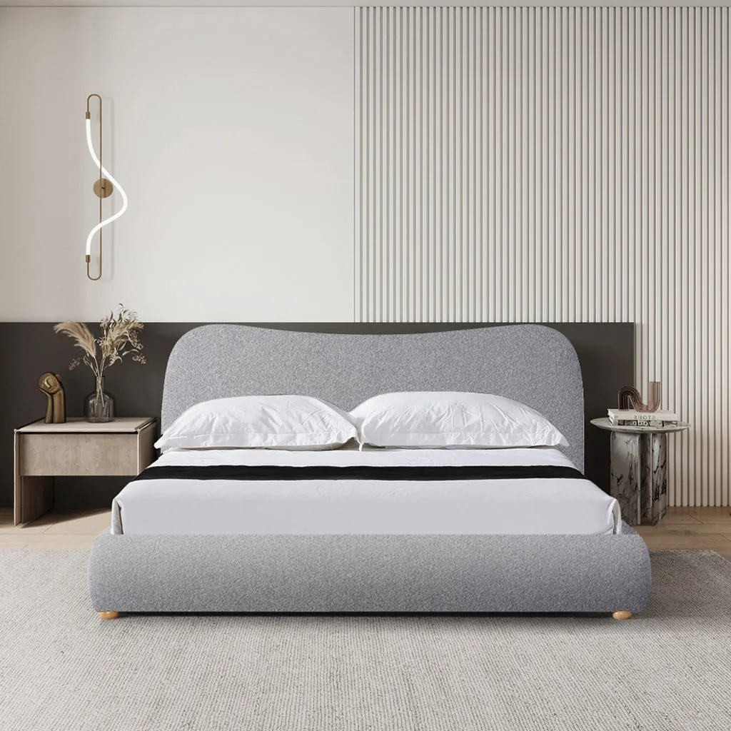 Diaz King Bed Frame - Storm Grey