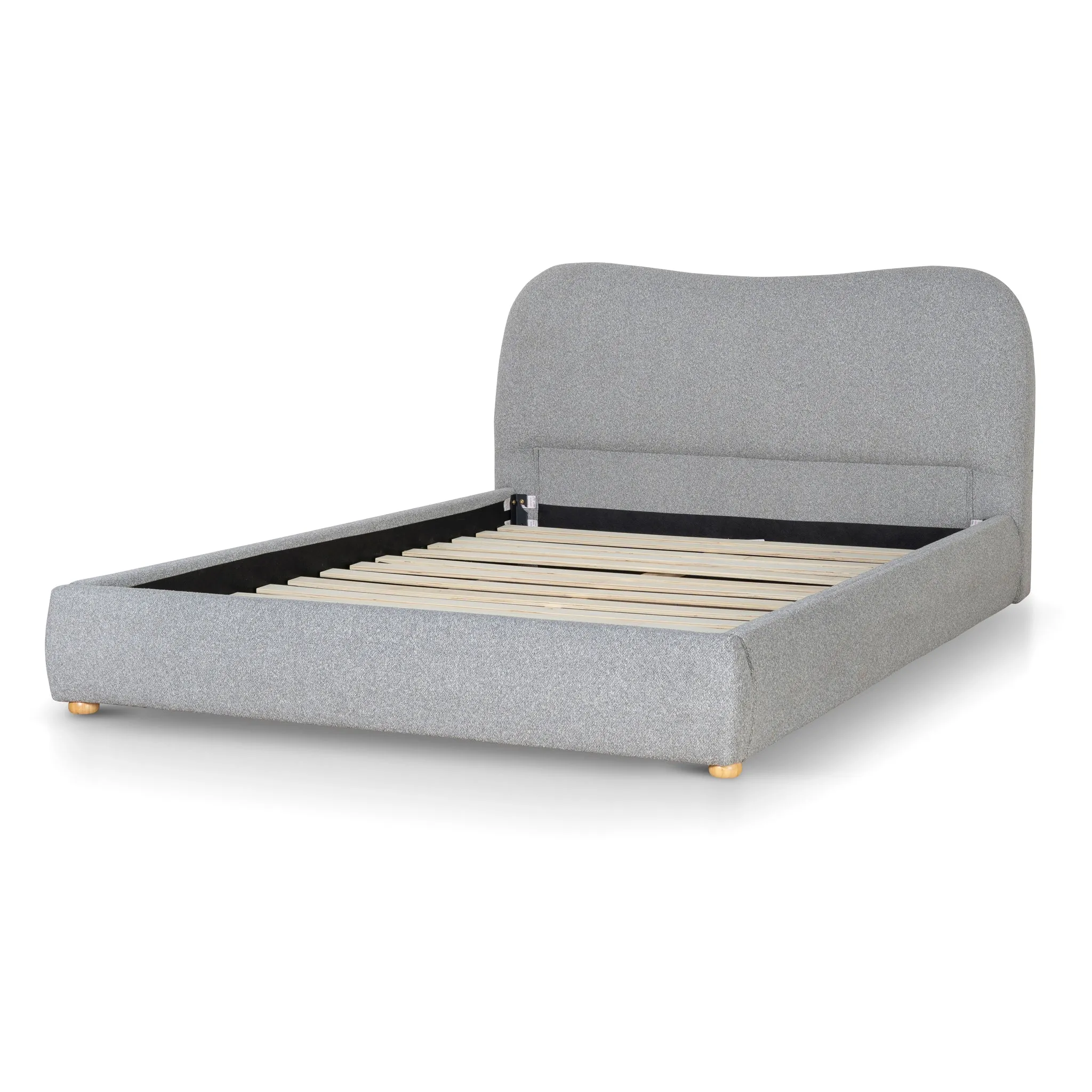 Diaz King Bed Frame - Storm Grey