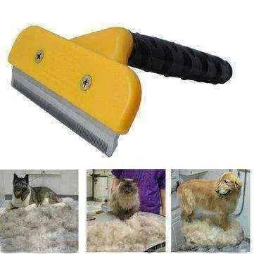 Dog shedding brush