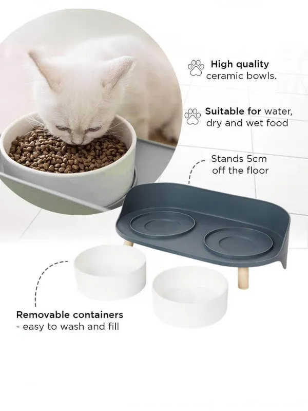 Double Dining Pet Feeder