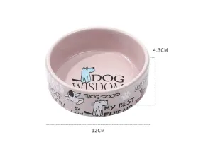 English Cartoon Ceramic Bowl