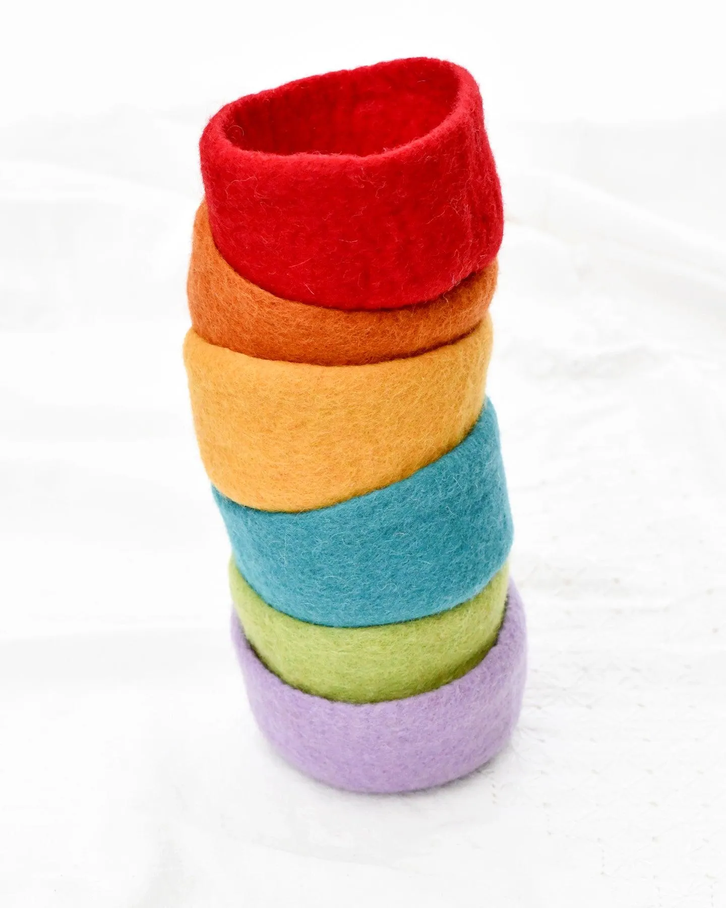 Felt Big Colourful Bowls - Set of 6