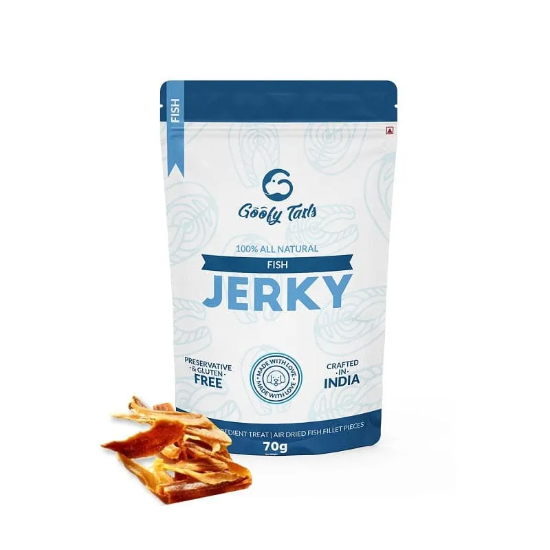 Goofy Tails Fish Jerky Dog Treats| Gluten and Grain Free -70g