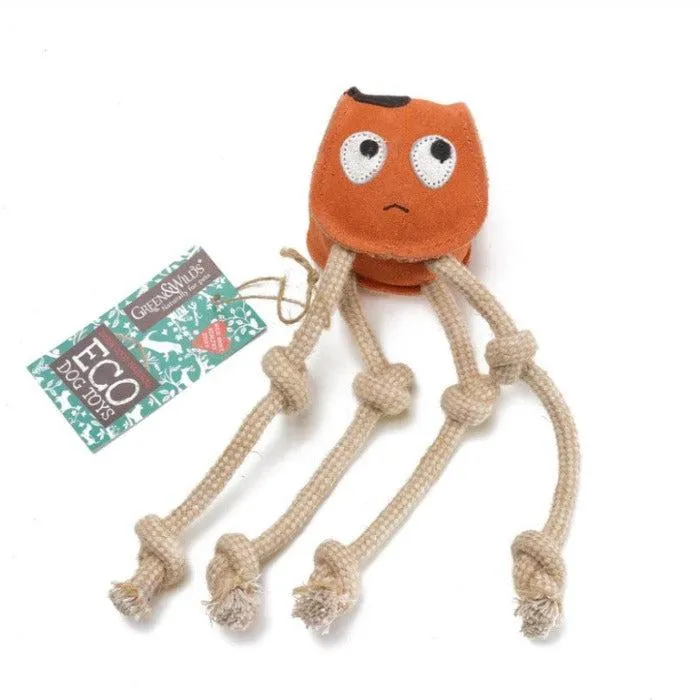 Green & Wilds | Eco Dog Toy - Sid the Squid