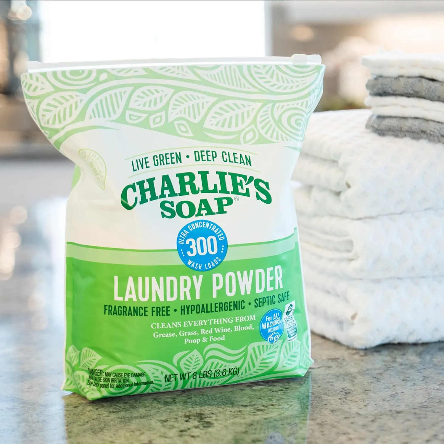 Hypoallergenic Laundry Powder, Deep Cleaning Washing Powder Detergent, Eco-Friendly, Safe, and Effective