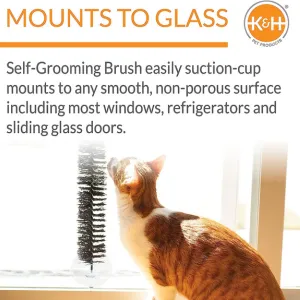 K&H Pet Products EZ Mount Self-Grooming Brush For Cats Black