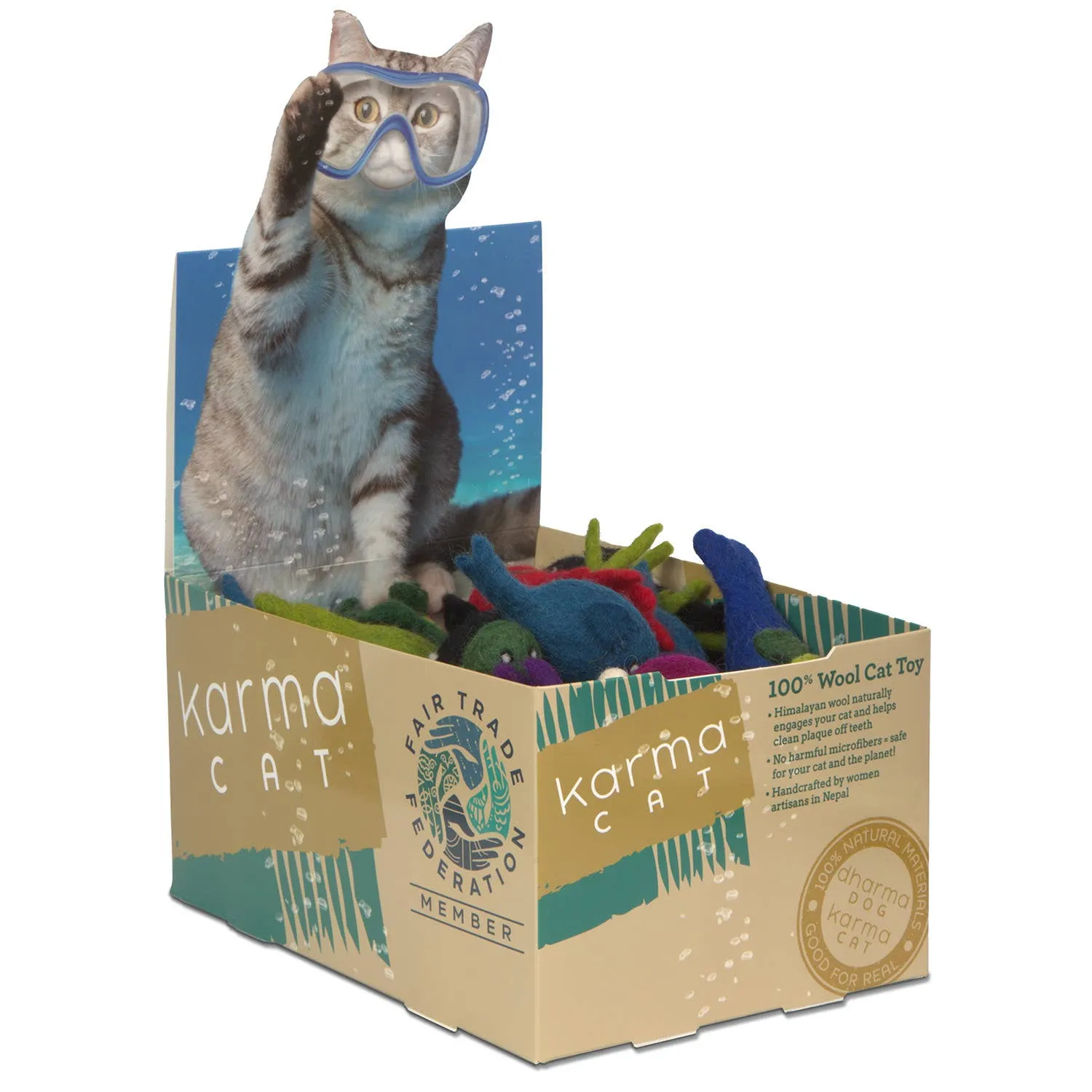 Karma Cat - Aquatic Wool Pet Toy