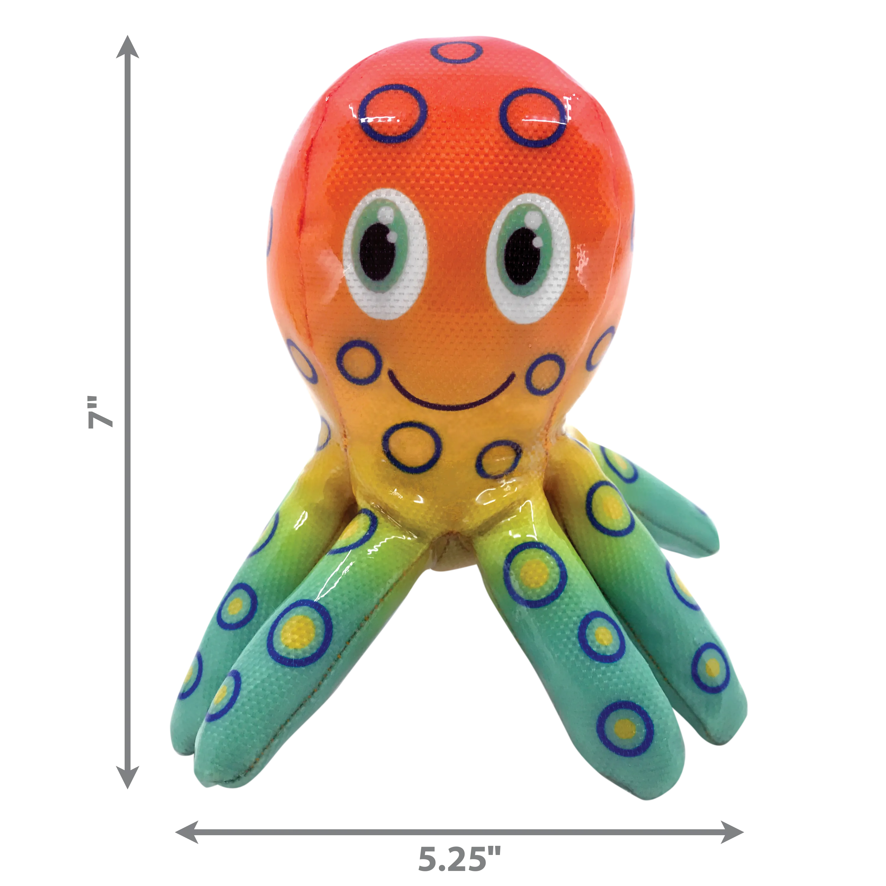 Medium-Sized KONG Shieldz Tropics Octopus - Durable Tropical-Themed Dog Toy