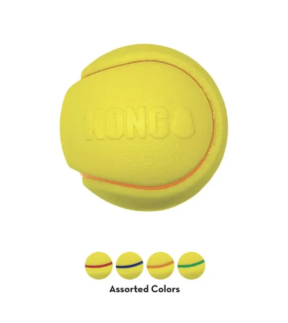 Kong Squeezz Tennis Ball Dog Toy (Assorted Colour 2pc Bundle)