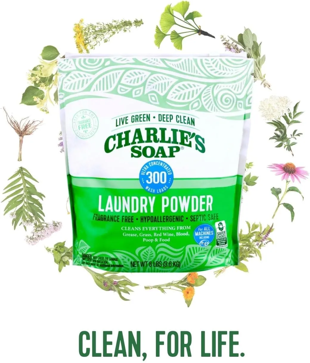 Laundry Powder, Hypoallergenic Deep Cleaning Washing Powder Detergent, Eco-Friendly, Safe, and Effective