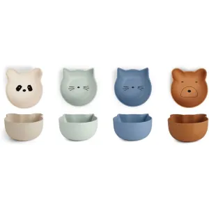 Liewood Rex Snack Bowls - Blue (Set of 4)