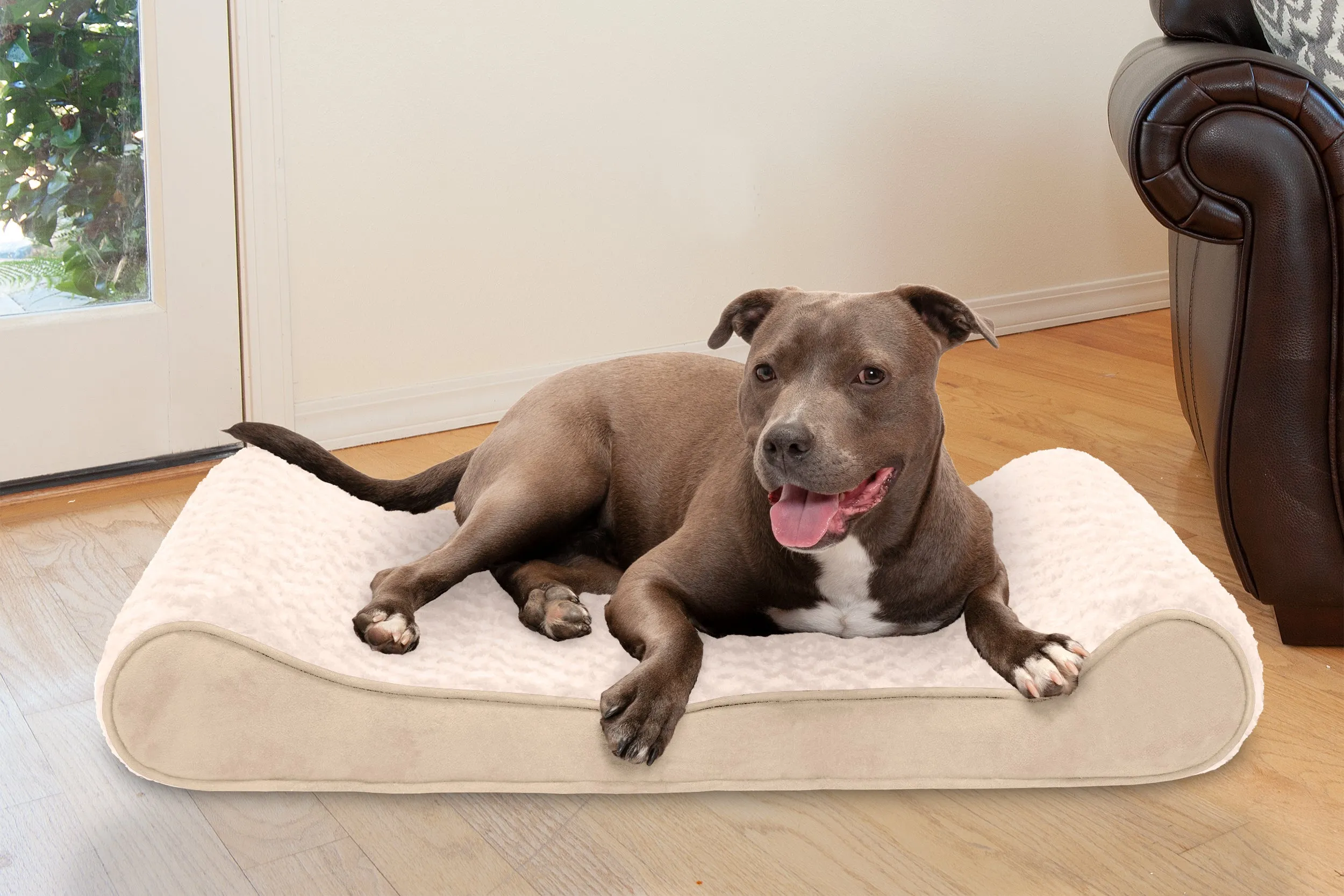 Luxe Lounger Contour Dog Bed - Ultra Plush