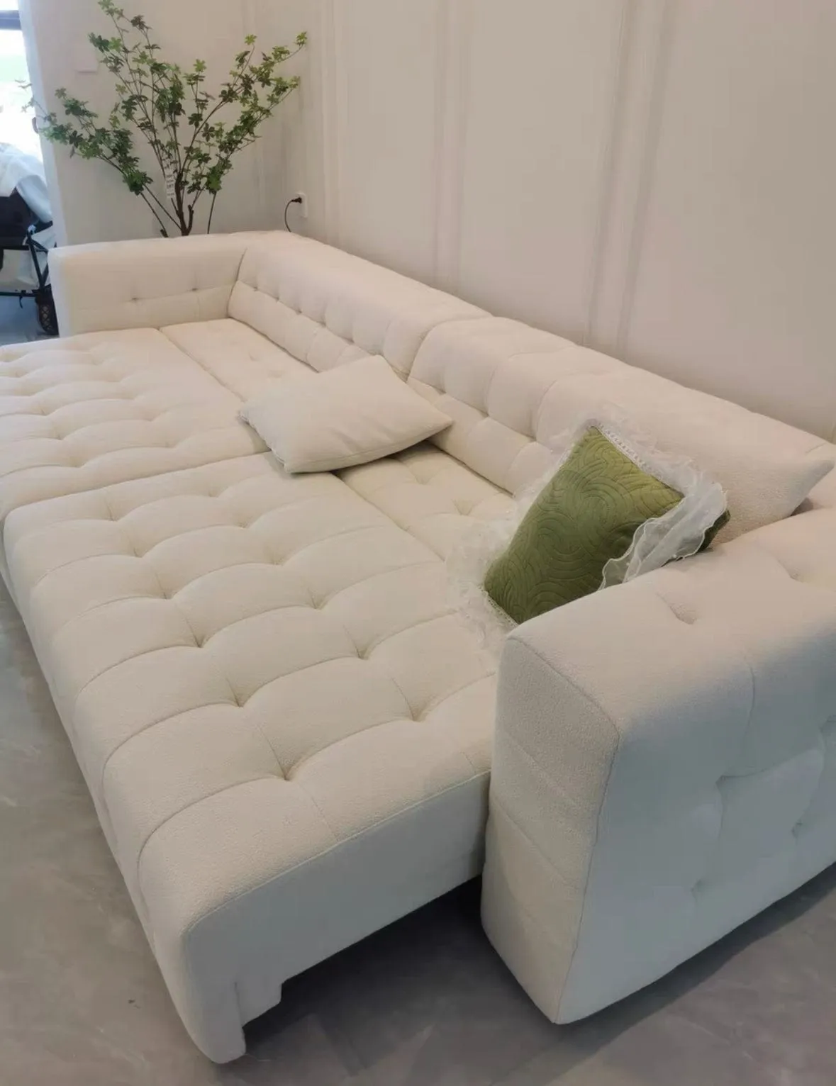 Mercier Boucle Electric Sofa Bed