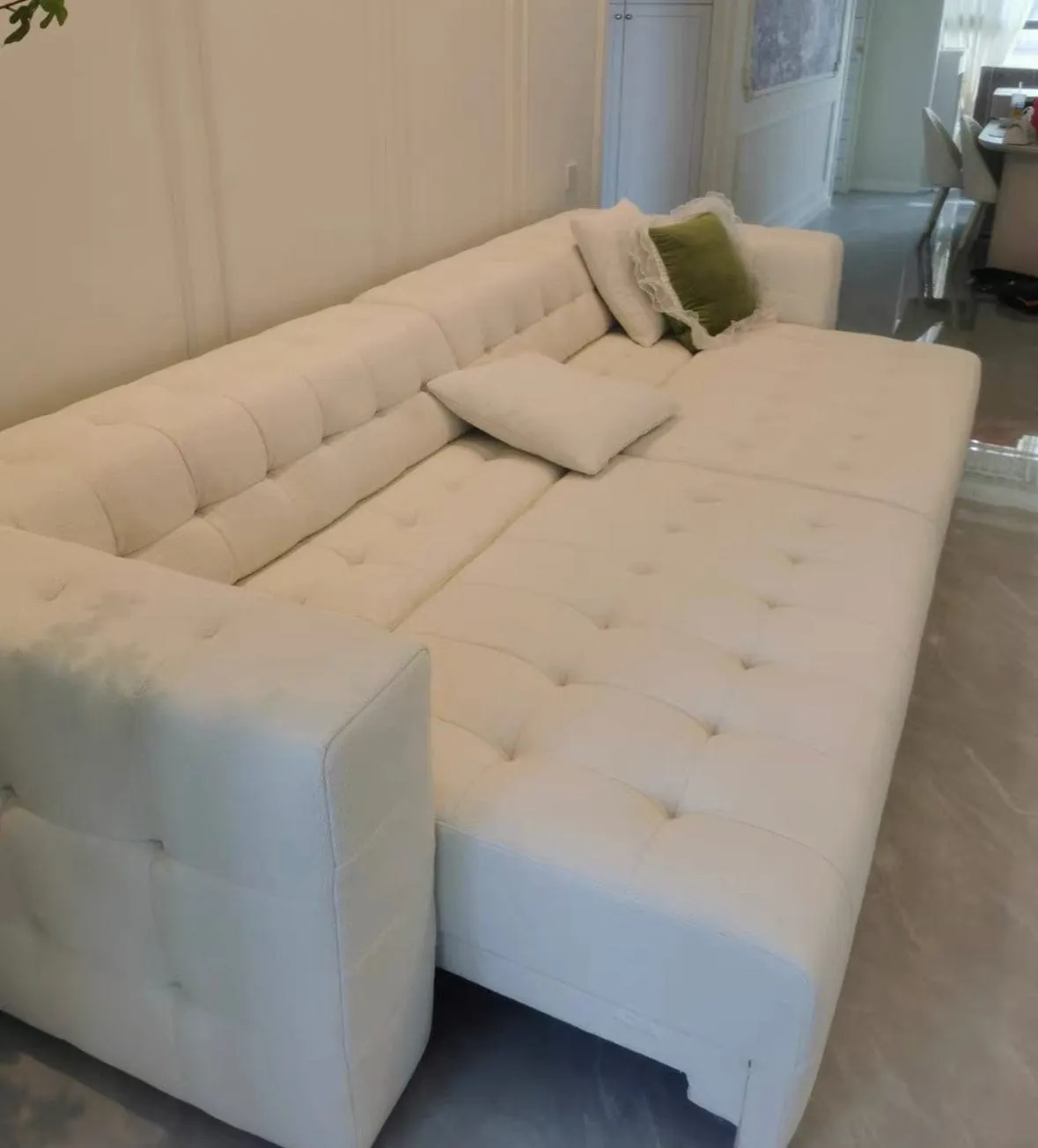 Mercier Boucle Electric Sofa Bed