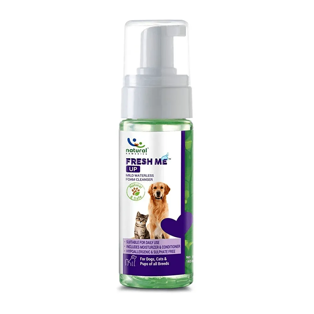 Natural Remedies Fresh Me Up Waterless Dry Shampoo for Dogs and Cats