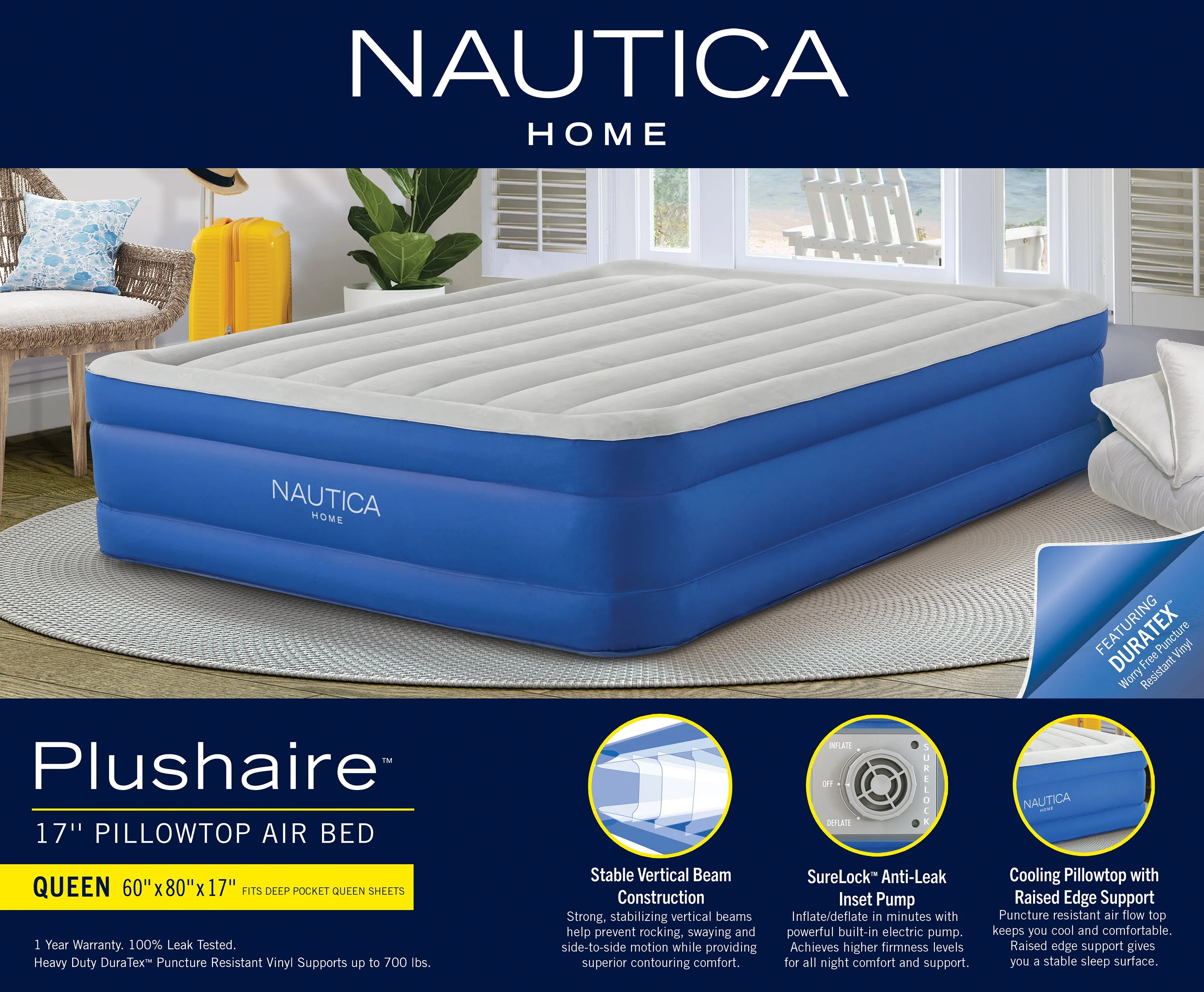 Nautica Home Plush Aire™ Air Mattress